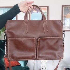 Matt & Nat Brown Vegan Leather Briefcase